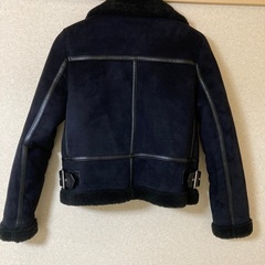 ZARA ライダーズジャケット　黒　サイズM  温かいです！の画像