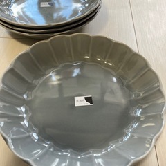 新品未使用品　美濃焼き　グレー　2枚セットの画像