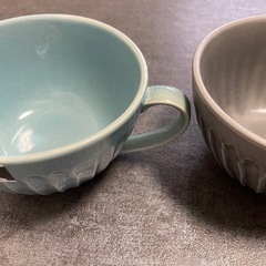 新品未使用品　美濃焼き　ペアスープカップの画像