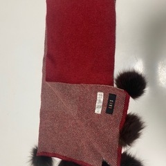 DAKSマフラー🧣赤の画像