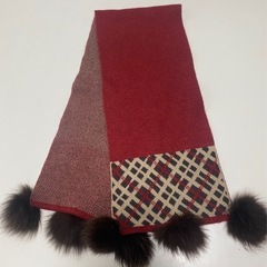 DAKSマフラー🧣赤の画像