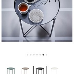 IKEAトレイテーブル　ブラックの画像