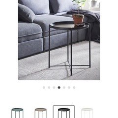 IKEAトレイテーブル　ブラックの画像