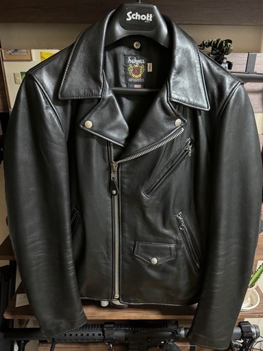 Schott ラムレザーダブルライダース40サイズ