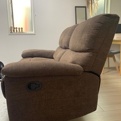 【10月11日10-13時の受取限定】リクライニングソファの画像