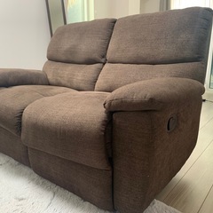 【10月11日10-13時の受取限定】リクライニングソファ