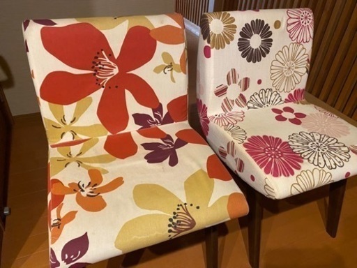 【まとめ売り】【単品売り可】椅子　家具　花柄