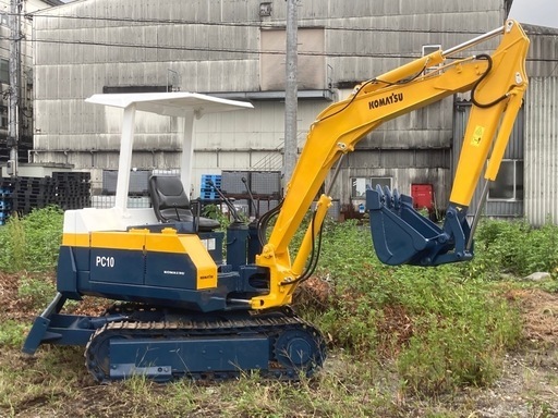 コマツ PC-10-6 ミニユンボ（ミニ油圧ショベル）鉄キャタ 静岡県 富士市発 下取り可能