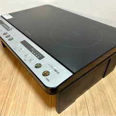 【極美品】2023年 2口IHコンロ IHK-W12SP-B 架台付【PayPayお支払い出来ます】