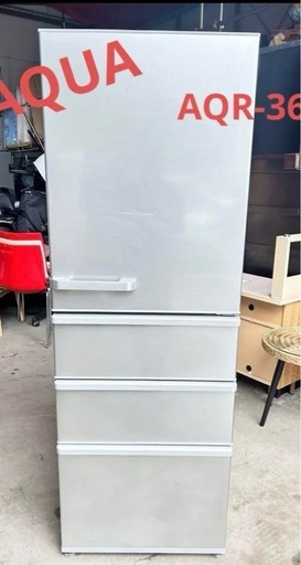 取引中　冷蔵庫　2021年製！　AQR-36K  カラー : シルバー(右開き) 内容量 : 355L