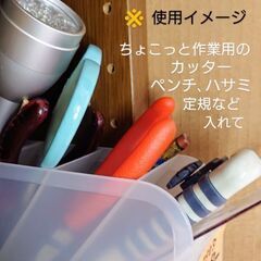 タワーペンスタンド／半透明１個♻️ほぼ未使用の画像