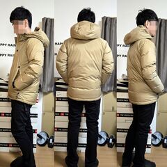 NANGA(ナンガ)AURORA DOWN JACKET(オーロラダウンジャケット)オーロラテックスフーデッドダウンパーカー S ベージュ 超美品 防水 防寒の画像