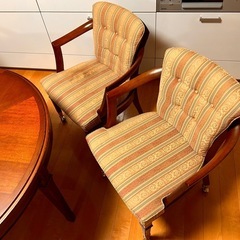 マルニ木工 丸テーブル 4脚セット 地中海シリーズの画像