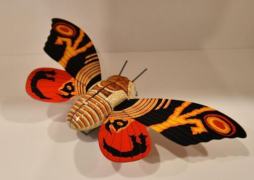 ●未使用　デッドストック(*'ω'*)●ビリケン　ブリキ　モスラ　ゼンマイ歩行●相模原　ビンテージ　アンティーク●mothra