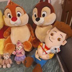 ディズニー ぬいぐるみ セット チップとデール ウッディ プーさん ダッフィーの画像