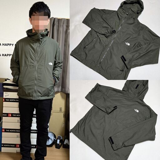 THE NORTH FACE(ノースフェイス)COMPACT JACKET(コンパクトジャケット)NT/ニュートープ/オリーブ/カーキ S 超美品 撥水 NP71830