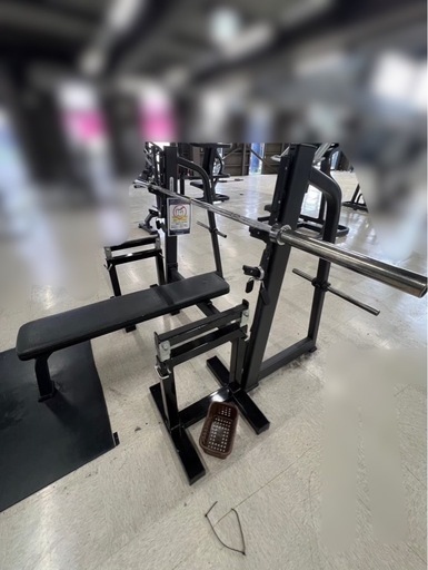 a1007604 フラット ベンチプレス トレーニングマシン ジム フィットネス ボディ 筋トレ 経営 機材 機械 中古品