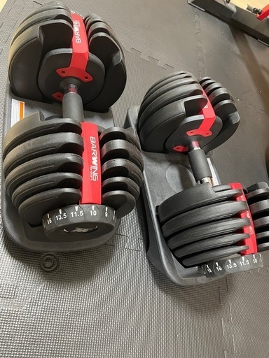 BARWING(バーウィング) NEW 2023年モデル 可変式ダンベル 24kg 2個セットウエイト
