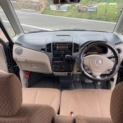 総額14.0万円★Pスタート、スマキー★燃費計★車内広々フラット★平成22年式 日産ルークスE(ML21S)10.2万キロ車検令和7年10月 ブラックの画像