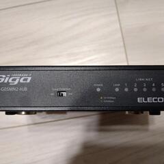 ELECOM LANハブ ケーブル付き
