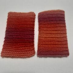 ノールビンドニングでリストウォーマーを編もうの画像