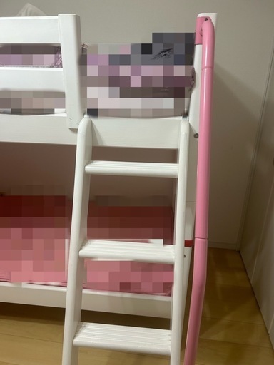 マットレス付き1年のみ使用した手すり付き二段ベット