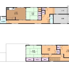 【敷・礼無料】富山県滑川市一戸建　4LDK ペットOK 