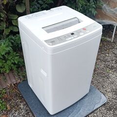 ★ 美品!!お届け可!!★ AQUA 6.0㎏ 風乾燥機能付き 全自動洗濯機 AQW-S60G(W) 2019年製の画像