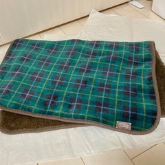 pecolle ペット用 マット ブランケット グリーン系 (大)