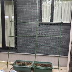 プランターとキューリ棚のセット