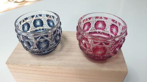 完売御礼【✯未使用 ✯桐箱入り✯梱包品】島津薩摩切子 復元 猪口