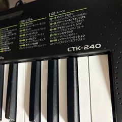 CASIO 電子キーボード（CTK-240)の画像