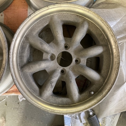 超希少サイズ　RSワタナベ　14インチ　6.5J オフセット＋30と＋15 PCD100 地金ゴールド未塗装品　4本セット