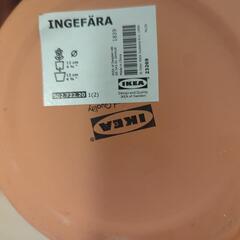 IKEA の テラコッタの植木鉢の受け皿のみの画像