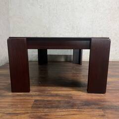 🔷🔶🔷 WY14/35 カリモク karimoku 座卓 ローテーブル リビングテーブル 花梨 無垢 和モダン 座敷 応接 オールドカリモク ★直接引取歓迎〇 🔷🔶🔷の画像