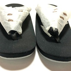 新品　桐　草履　黒　喪服用の画像