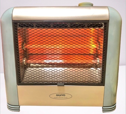 美品 SANYO サンヨー 電気ストーブ 転倒OFF機能付き