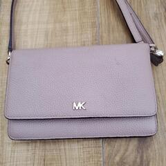 MICHEAL KORS★マイケルコース★ショルダーウォレット★スマホケース★財布★ショルダーバッグ★ピンクベージュ★斜めがけの画像