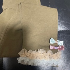panpantutu リボン付きレギンス 120cmの画像