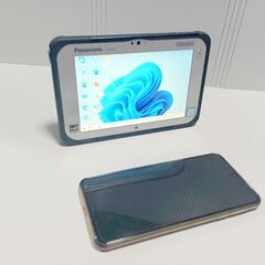 ✴️スマホと同じ極小サイズ✴️タッチパネル ✨超ミニタフブック✨第7世代 i5 防塵、防滴、150㎝からの落下に耐える世界最小のタフネスノート前後カメラ２個搭載 オフィス2021 ➁ (ライセンス永久保証)の画像