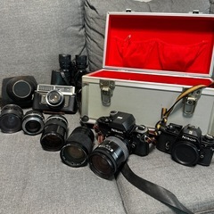 Nikonカメラ、レンズセット。ジャンク品