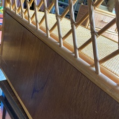 ラタンの収納ベンチ　籐のベンチ　アジアン家具　ナチュラル　収納家具の画像