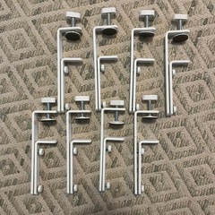 ［8個］ネジつき　IKEA イケア スコーディス　コネクター　クランプ