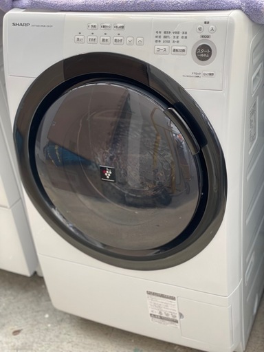 送料・設置込み可　ドラム式洗濯乾燥機　7kg/3.5kg SHARP 2021年