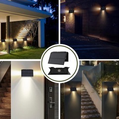 4個セット ソーラーライト 屋外 3方向照明 LED ガーデンライト IP65防水 の画像