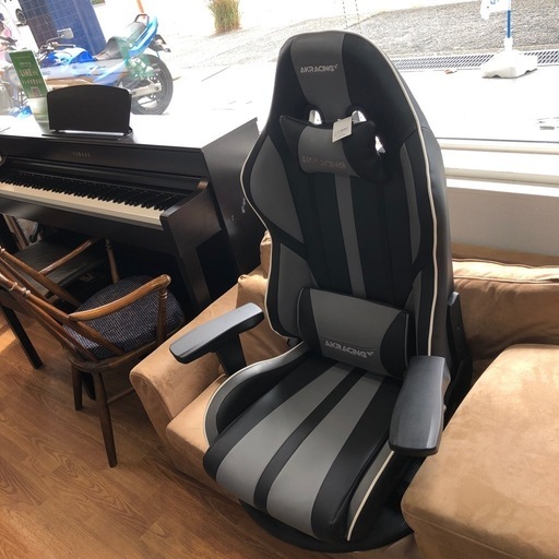 AK Racing 座椅子ゲーミングチェア　程度B ブラック×グレー【取りに来れる方限定】