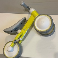 【アイデス D-Bike mini】三輪車 イエローペダルなし 屋内 の画像