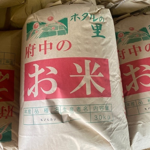 【決まりました】令和6年産‼️ヒノヒカリ‼️府中のお米