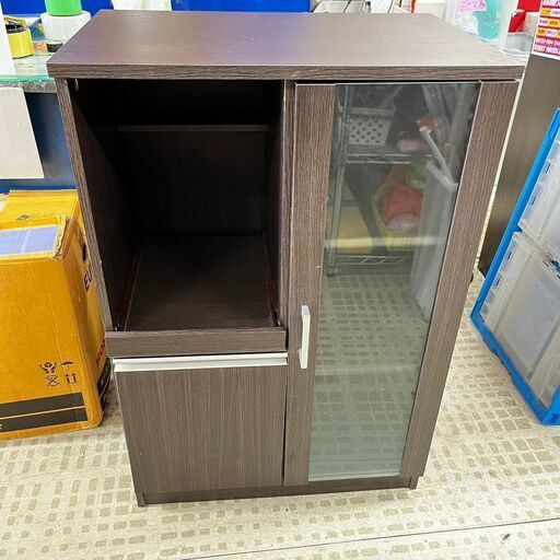 食器棚 レール付き 単身者向け