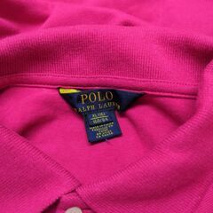 ☆ラルフローレン　Ralph Lauren　女の子　長袖　ピンク　ビッグポニー　ロゴ　刺繍　ポロシャツ　レディースの画像